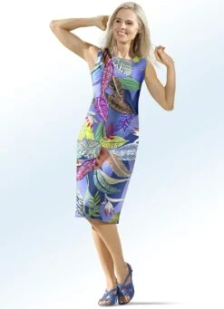 ELENA EDEN Strick-Kleid In Multicolor