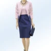 Kleid Mit Bolero Und Perlen- Sowie Strasssteinzier -Banes Noble Geschaft kleid mit bolero und perlen sowie strasssteinzier farbe marine rosa groesse 038