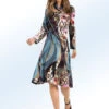 Kleid Mit Farbbrillantem Inkjet-Druck -Banes Noble Geschaft kleid mit farbbrillantem inkjet druck farbe tuerkis schoko groesse 023