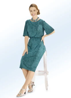 Kleid Mit Flügelärmel