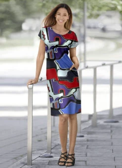 Kleid Mit Seitennahttaschen