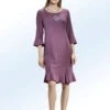 Kleid Mit Toller Zierapplikation -Banes Noble Geschaft kleid mit toller zierapplikation farbe mauve groesse 042