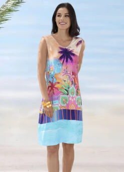 Laurina Kleid Mit Inkjet-Druckdessin